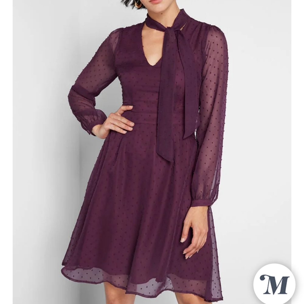 Apogee of Elegance Long Sleeve Dress